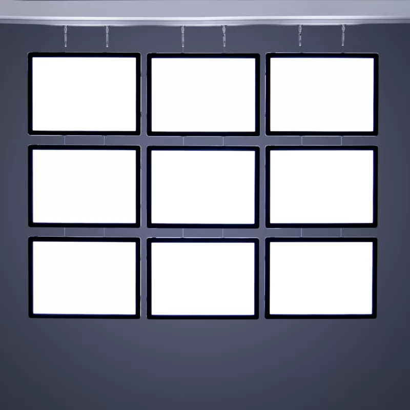 A3 - LS - 3C x 3R - LED Window Display - Real Estate Window Cards - Cafe Menu Board