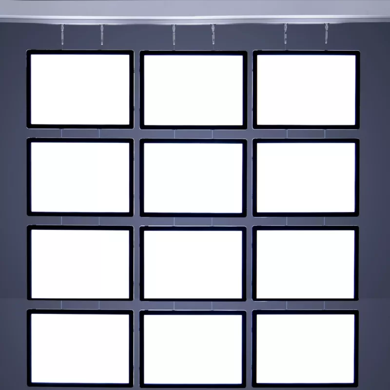 A3 - LS - 3C x 4R - LED Window Display - Real Estate Window Cards - Cafe Menu Board